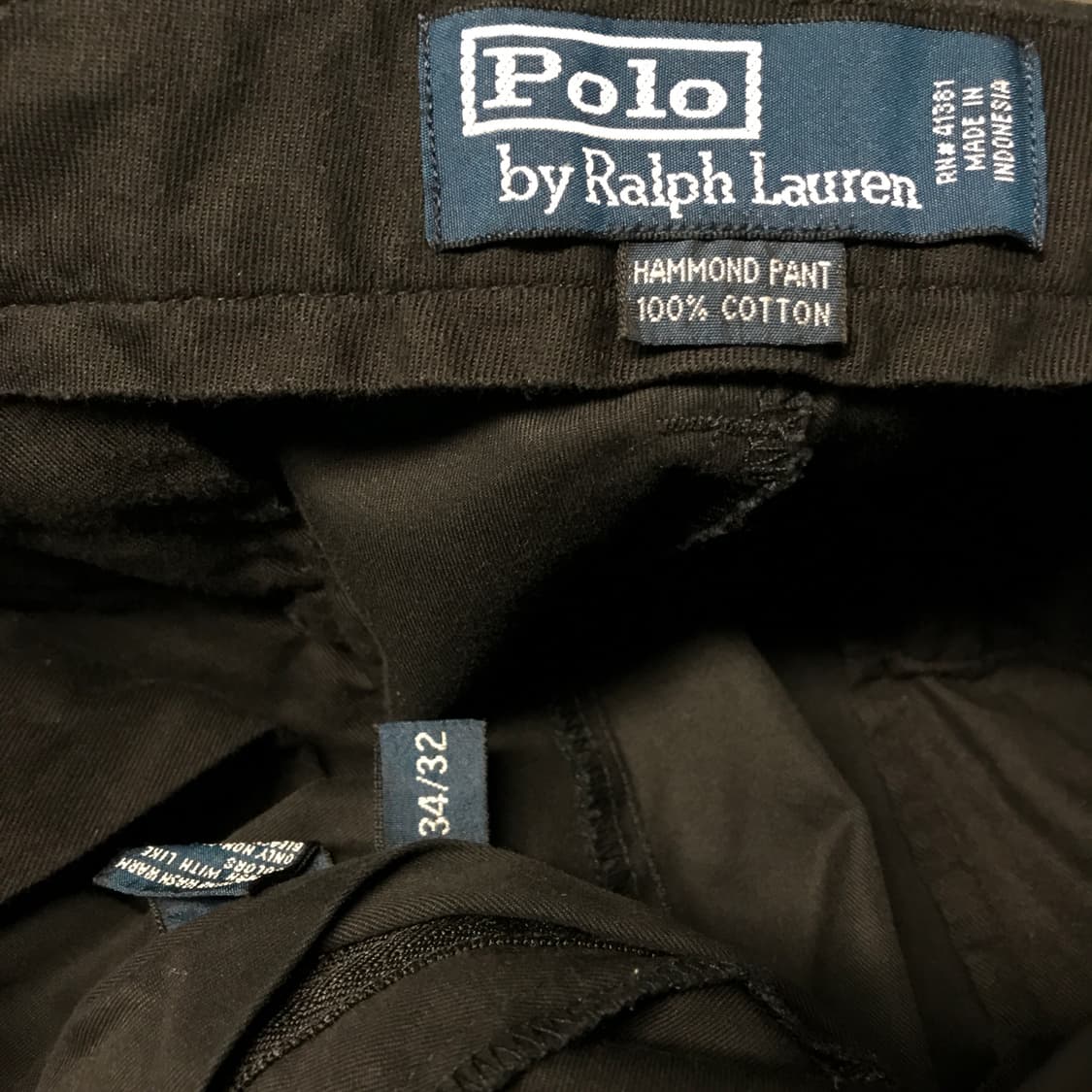폴로 랄프로렌 블랙 치노 팬츠 34/32 상품이미지5