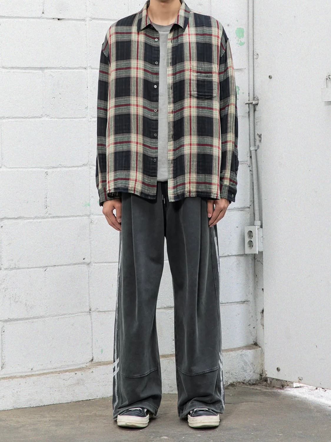 비긴202 더블 페이스 체크 셔츠 상품이미지1