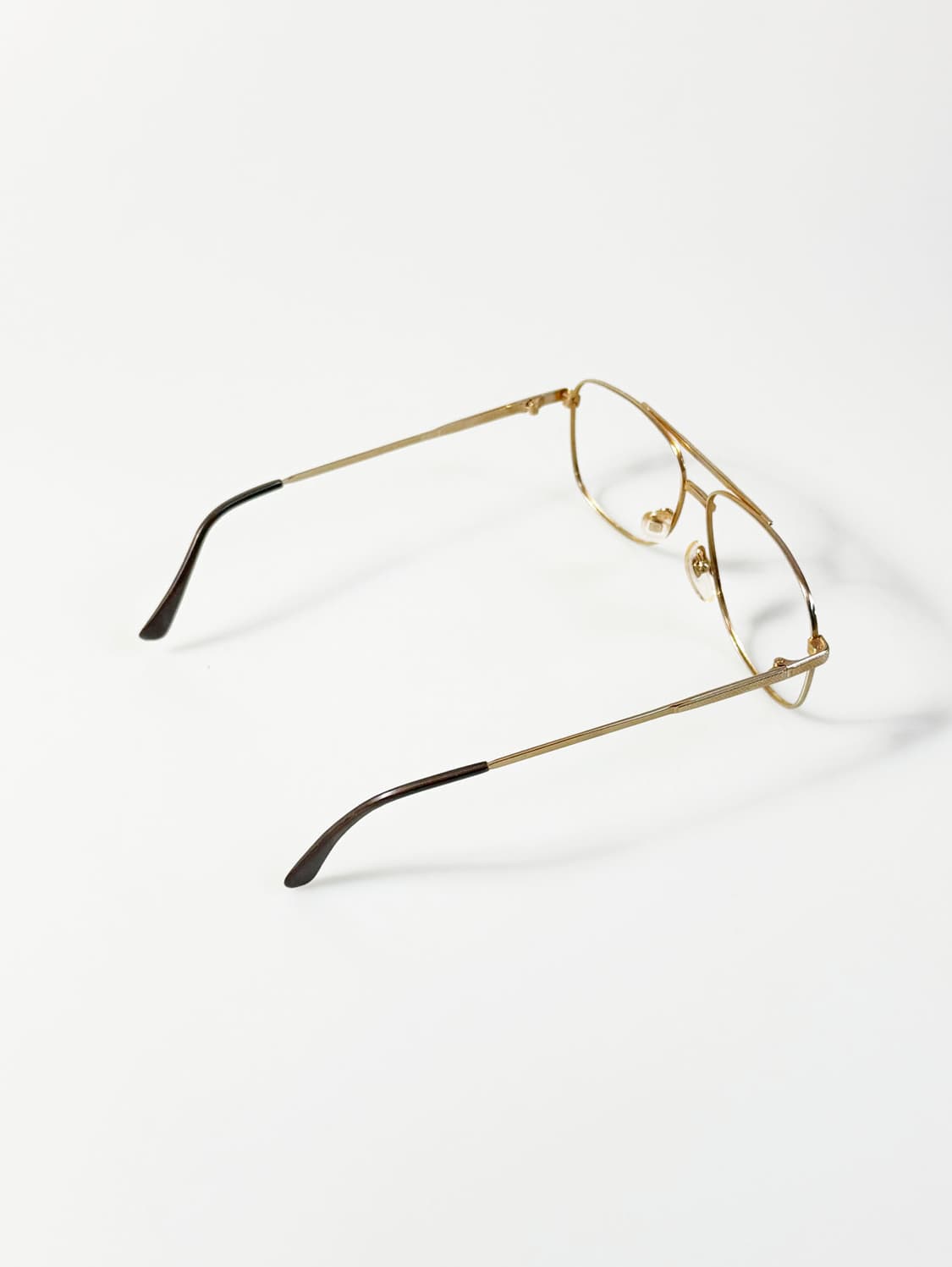 90s CHEVRON 골드 보잉 메탈 프레임 빈티지 안경 상품이미지4