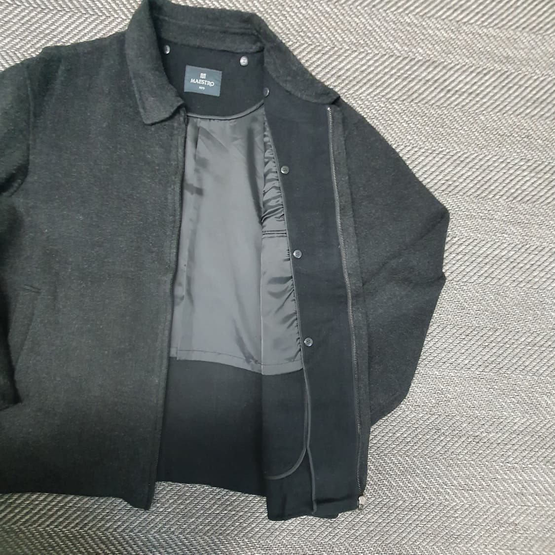 마에스트로 오버핏 집업 울점퍼 남자110 상품이미지5