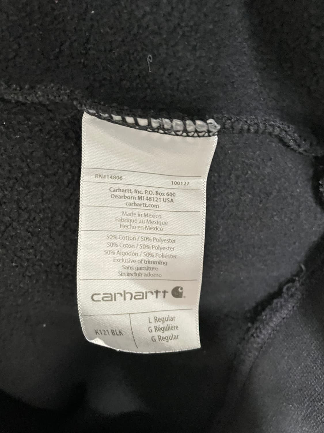 칼하트 블랙 후드티 상품이미지6