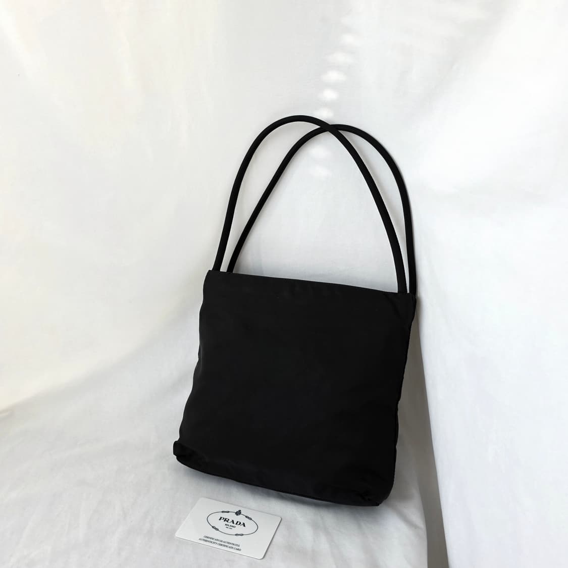 [정품 PRADA] 프라다 두줄 나일론 토트백 스몰 상품이미지2