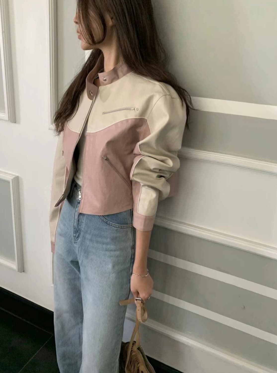 (새상품) 포스터 리사 레더자켓 상품이미지7