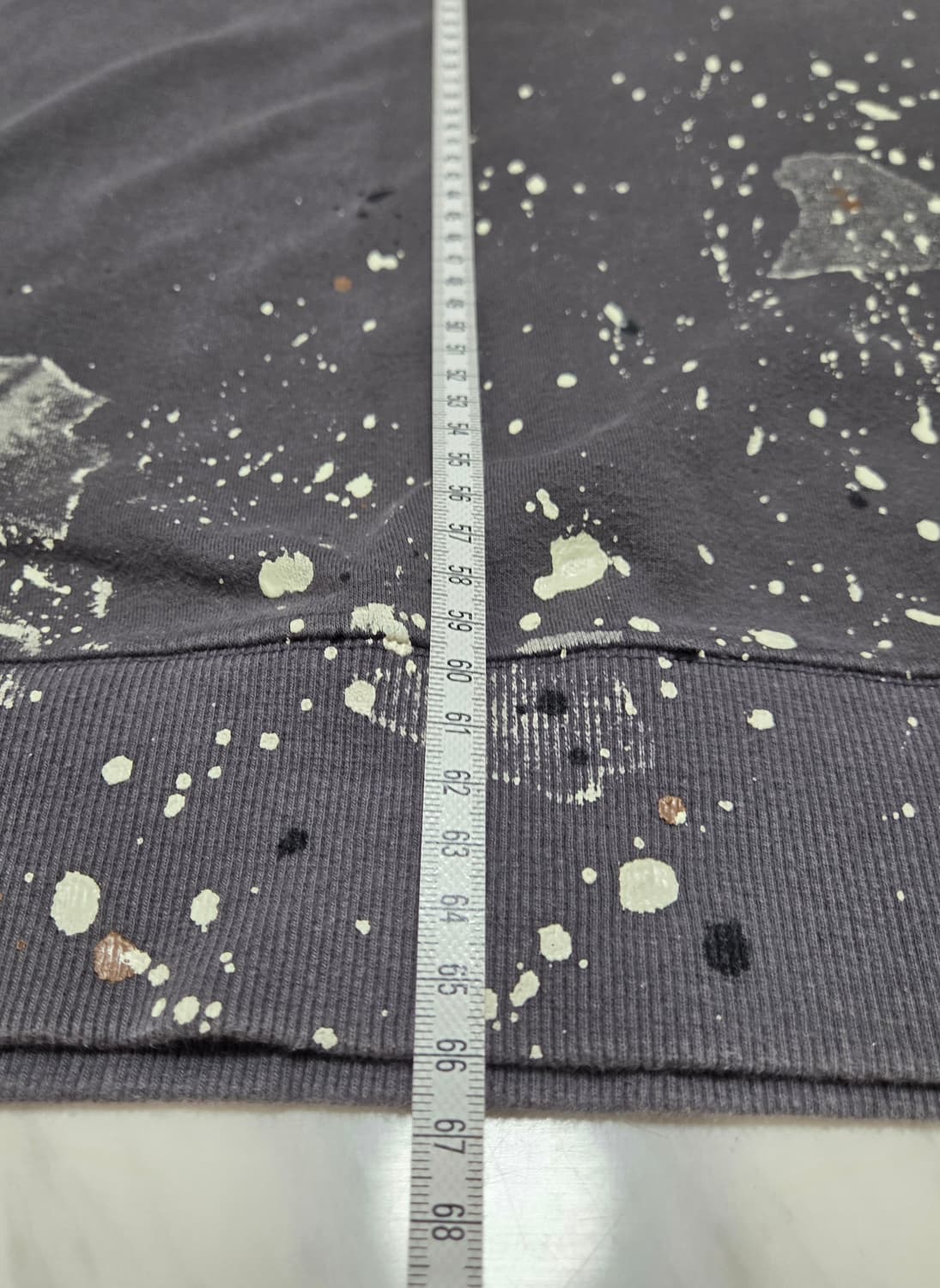 발망 손목지퍼 페인팅 패치 맨투맨 상품이미지8