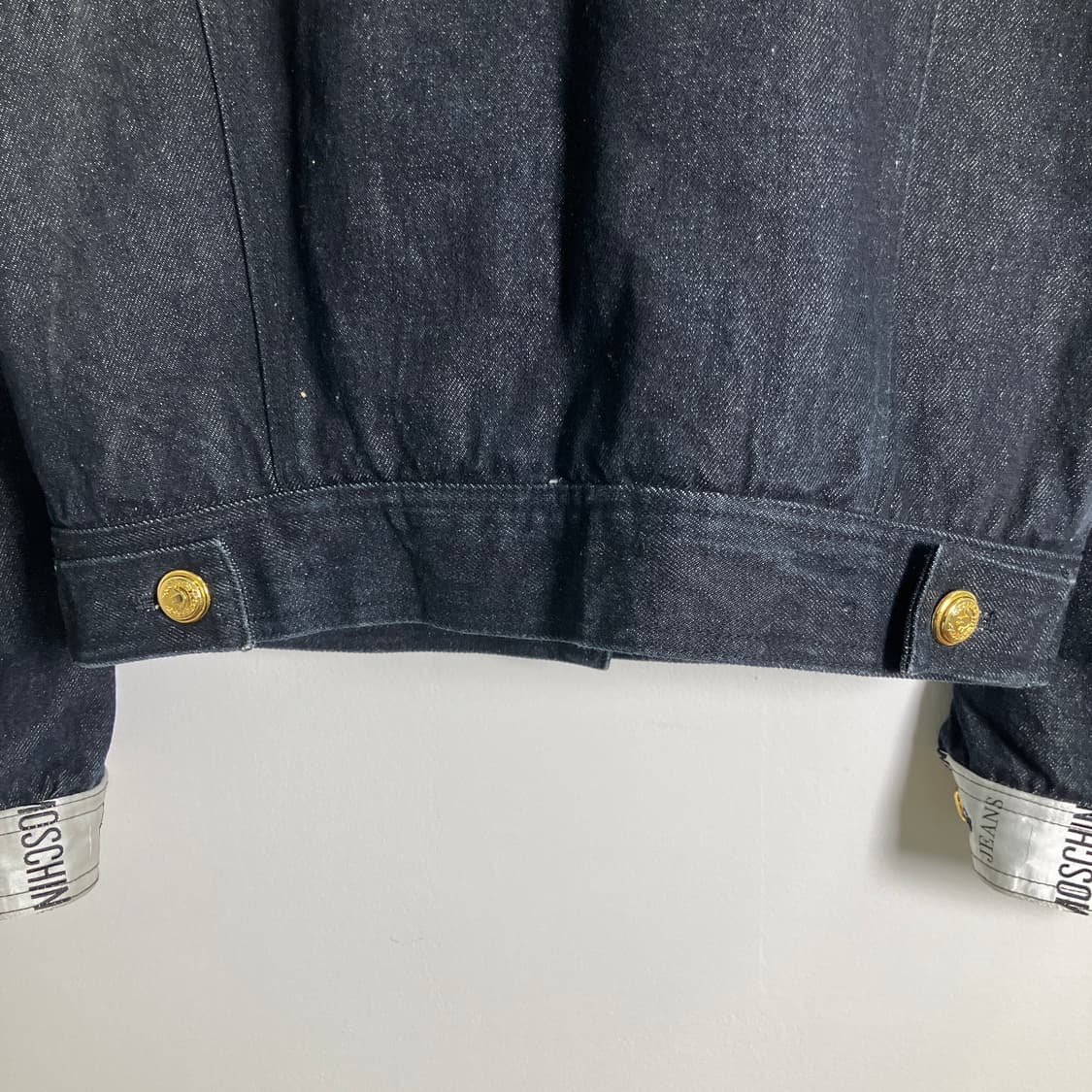 MOSCHINO 모스키노 블랙 데님 크롭 자켓  상품이미지7