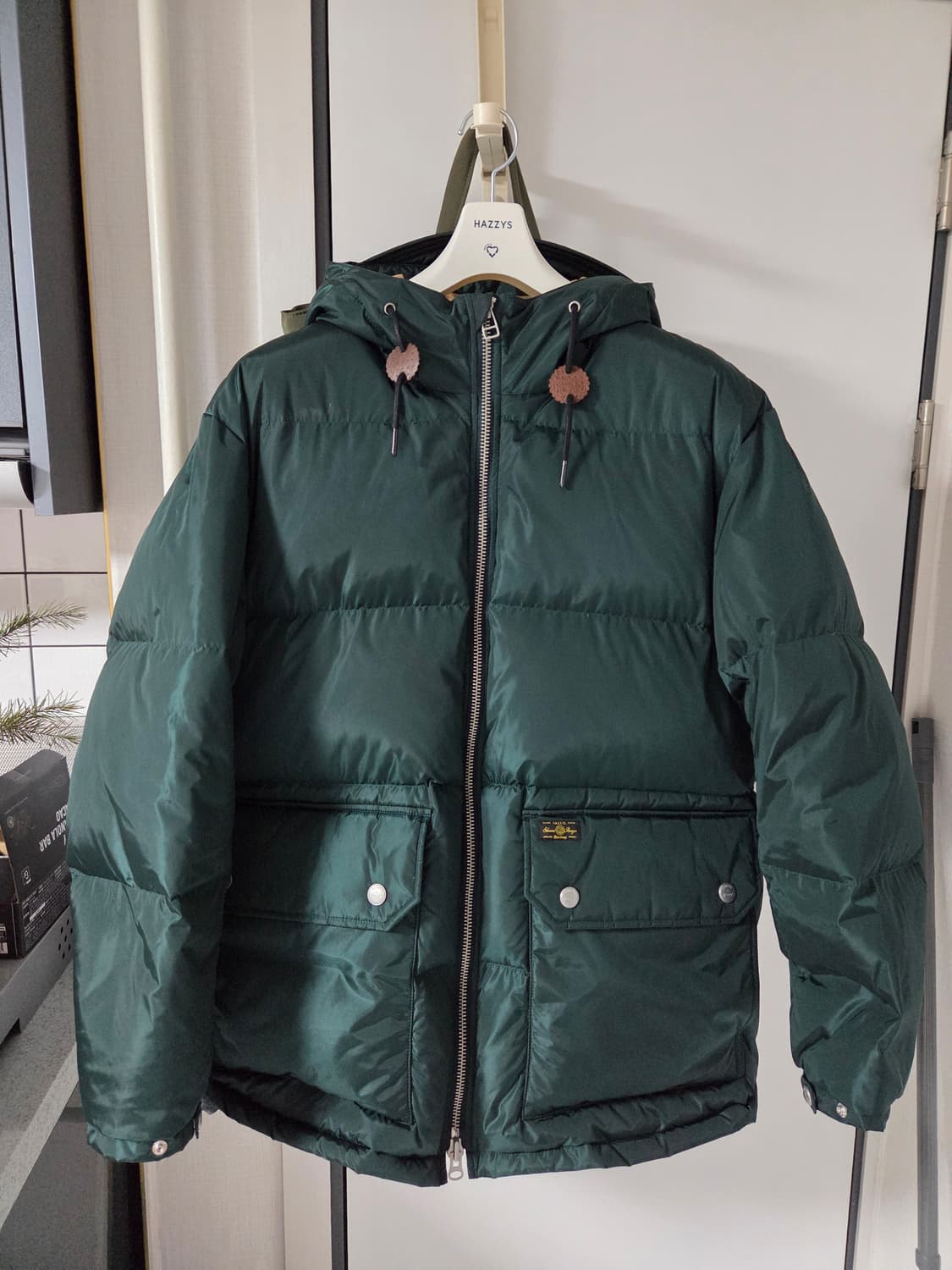 바스통 X 헤지스 패딩(그린, 105, L) 상품이미지1