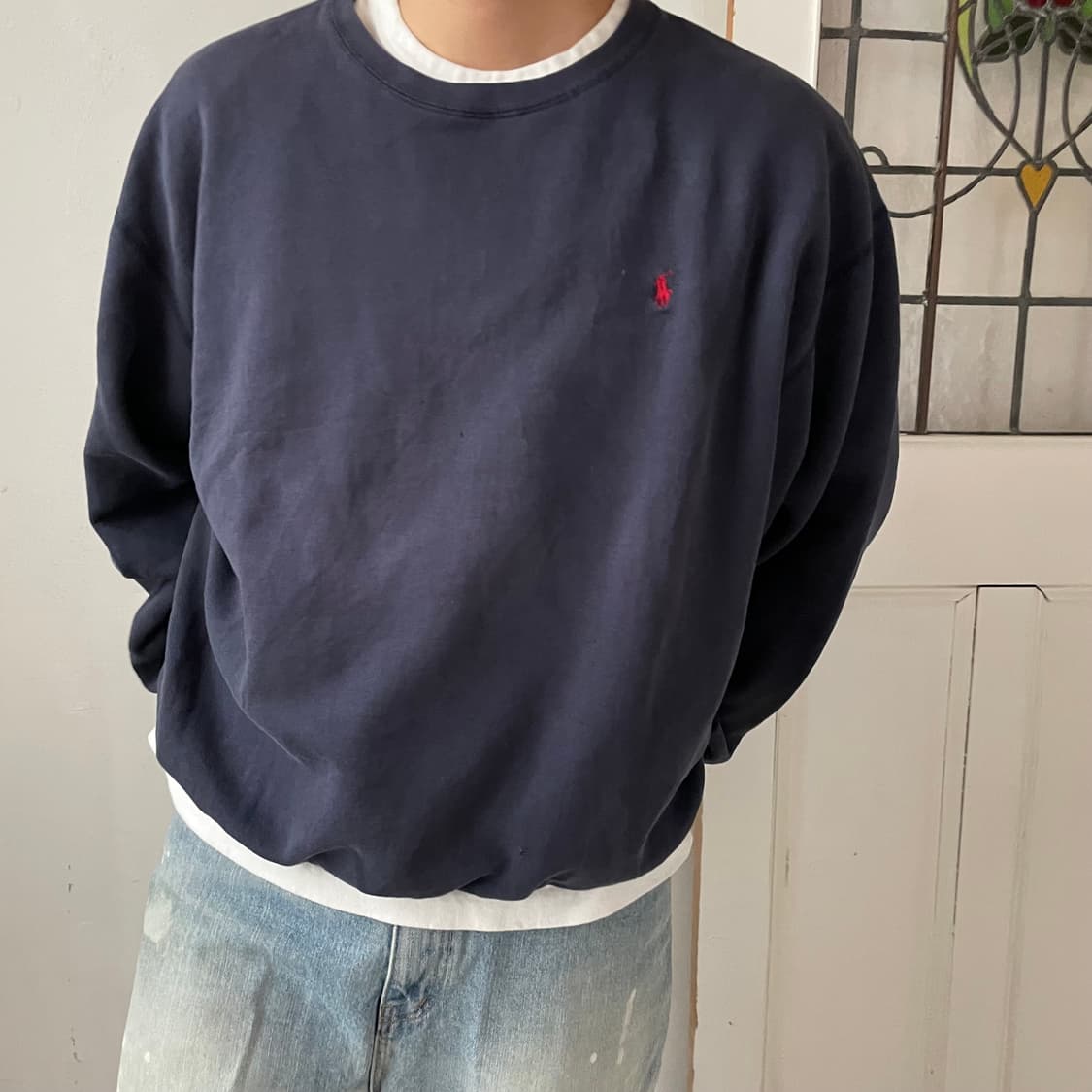 폴로 로고 맨투맨 상품이미지4