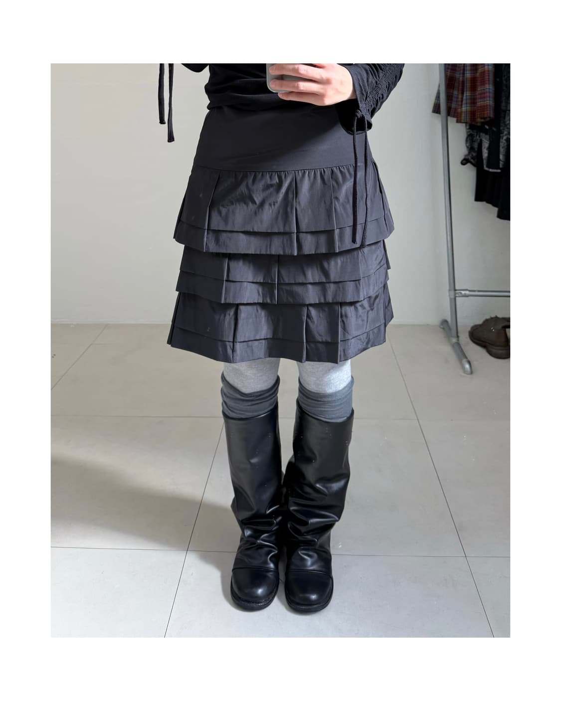 빈티지 미디 스커트 상품이미지1