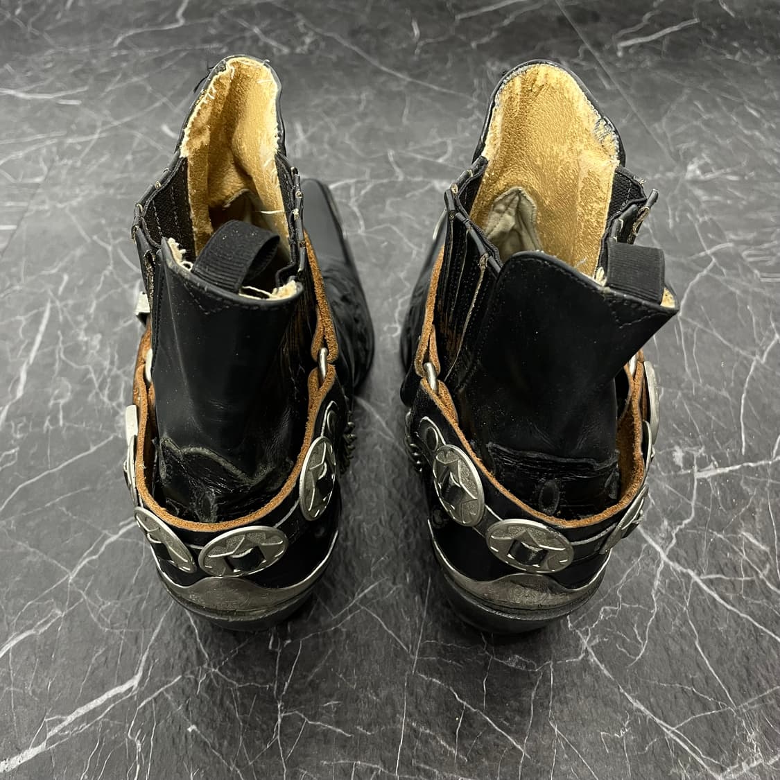 엘도라도 소가죽 모터사이클 크롬 웨스턴 부츠 상품이미지8