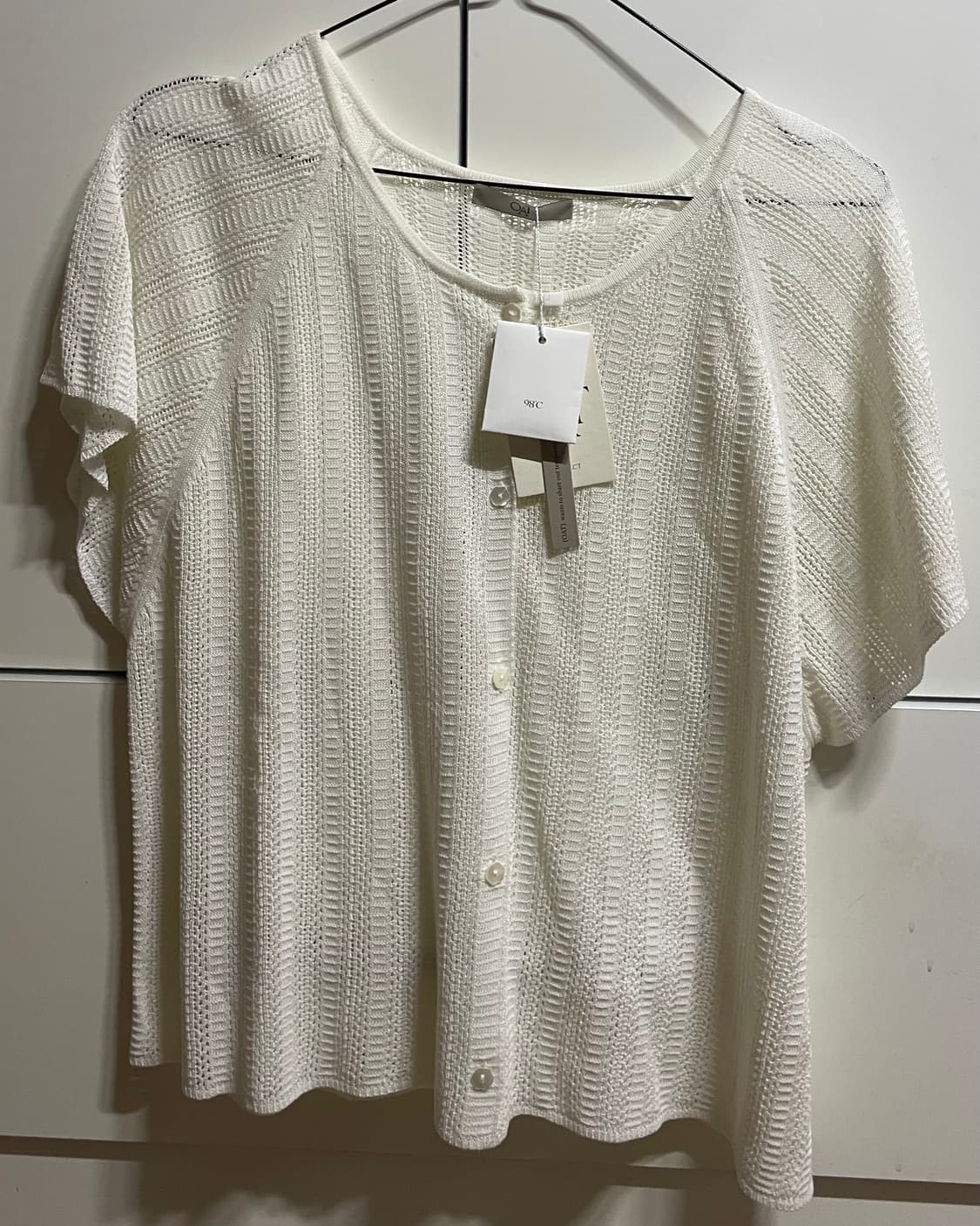 (새상품) 98도씨 OAT veil punching cd 봄 여름 가디건 상품이미지4