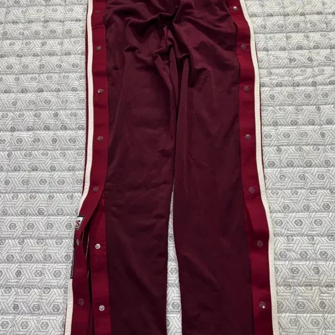 아디다스 버건디 배기 트랙 팬츠 XS 상품이미지2