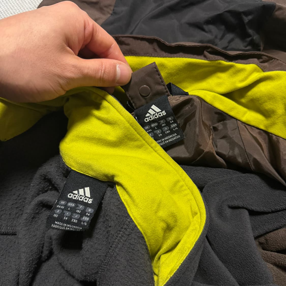 아디다스 클라이마프루프 바람막이 자켓  (후리스 내피) 상품이미지5