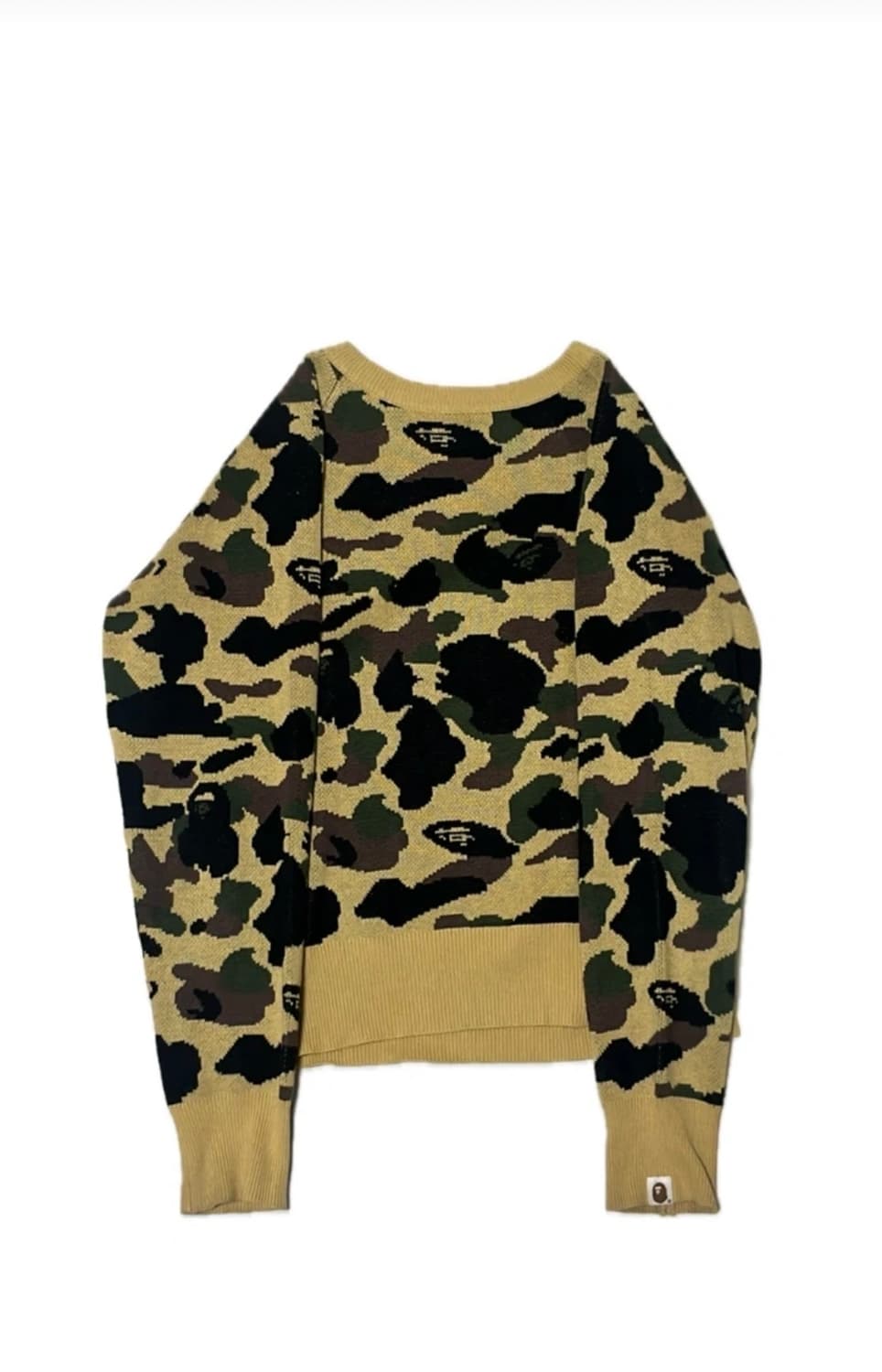 정품 빈티지 베이프 황계 카모 니트 상품이미지1
