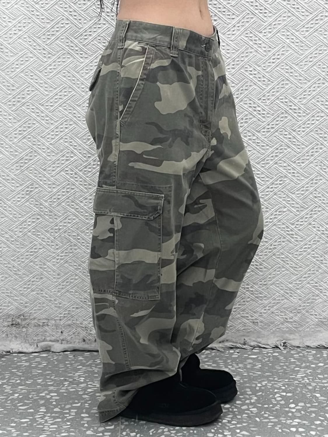 빈티지 밀리터리 카모플라주 카고팬츠 34인치 C08917 상품이미지1