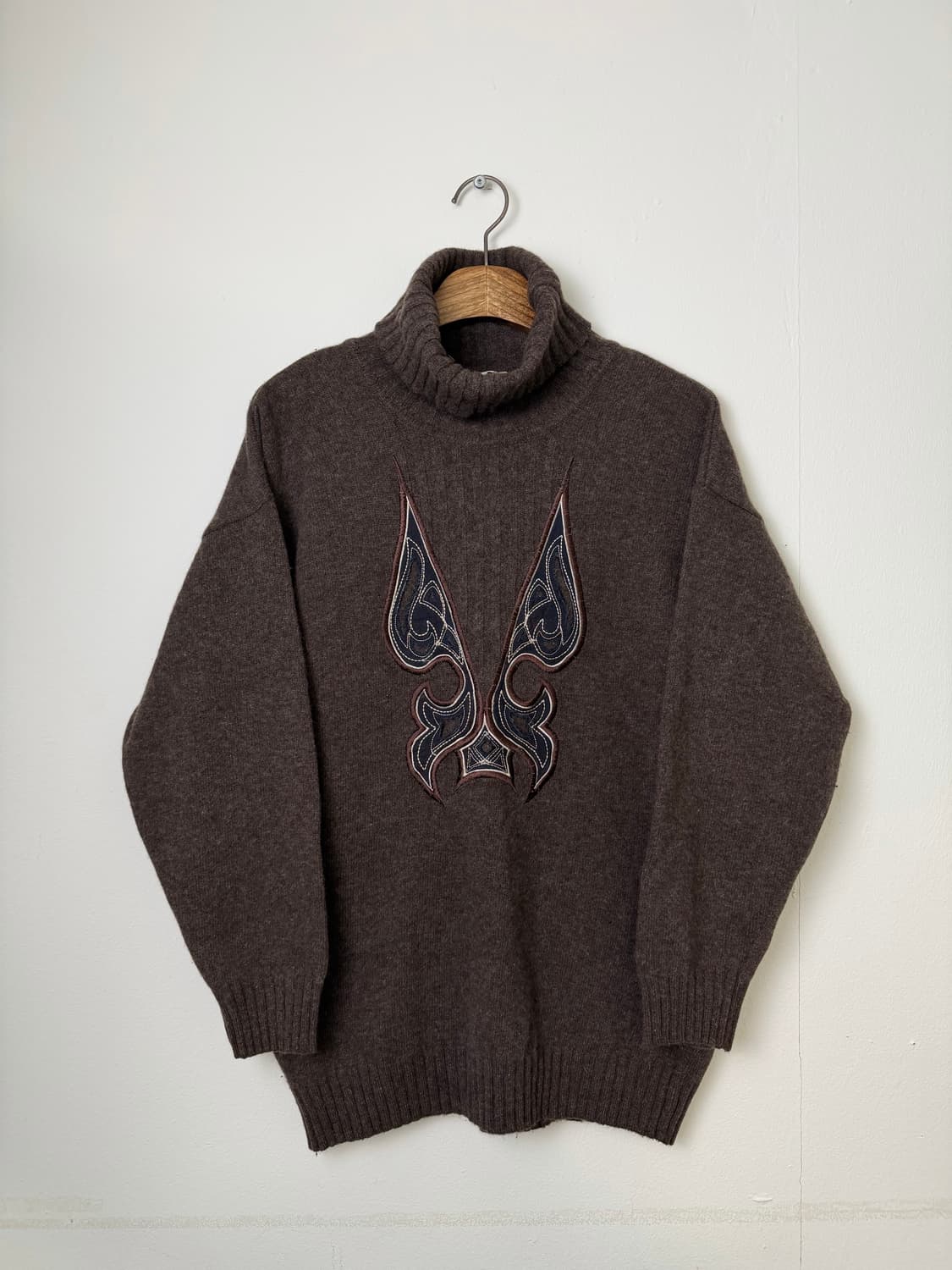 90s CREOLA 컷오프 패치 스웨터 (MADE IN ITALY) 상품이미지1