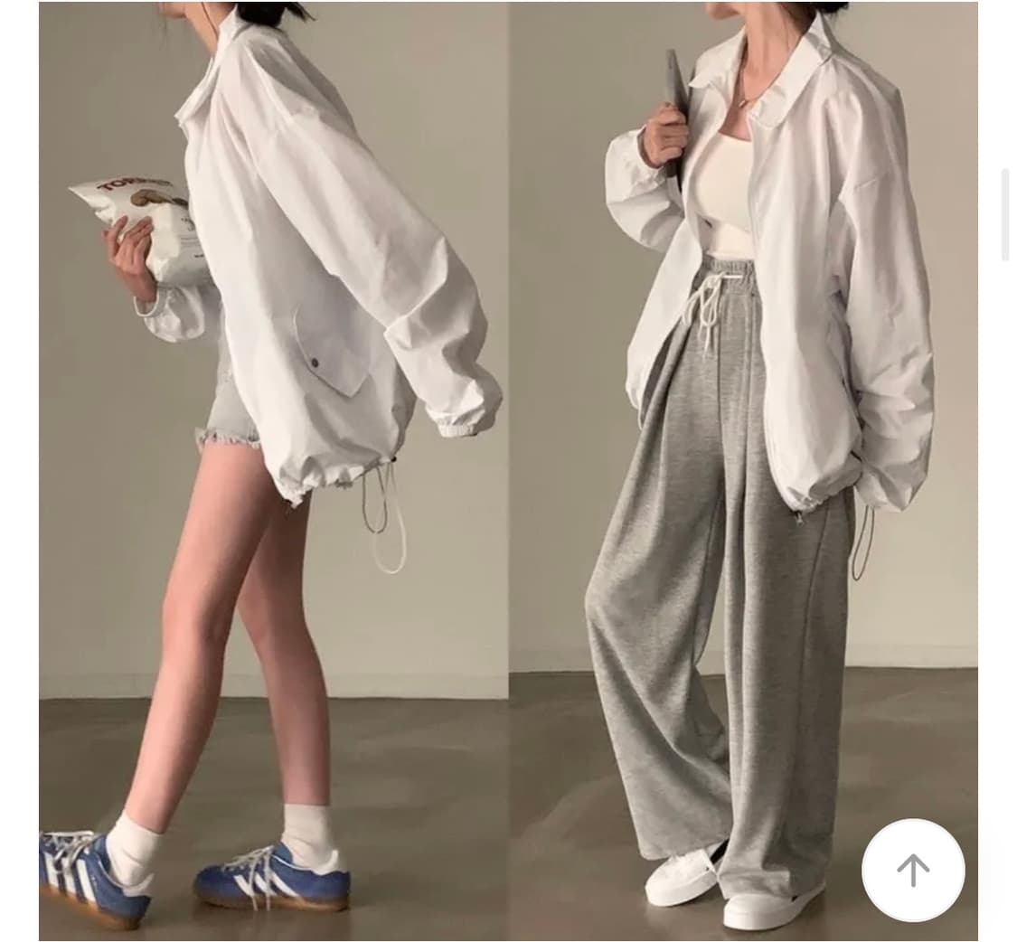 에이블리 남여공용 카라 윈드 바람막이 자켓 (새상품) 상품이미지1