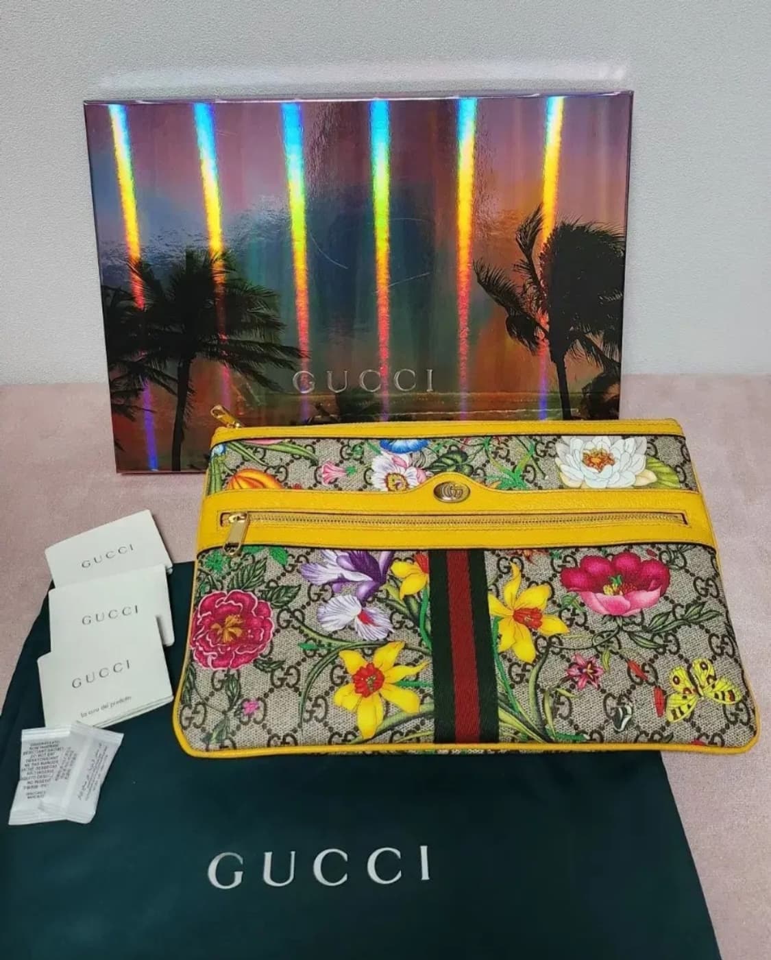 GUCCI 구찌 마몬트 오디피아 플로라 클러치 한정판 가방 백 플라워 상품이미지1