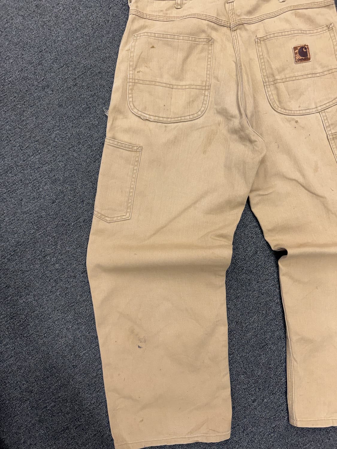 32)칼하트 빈티지 워싱 싱글니 베이지 팬츠 상품이미지8