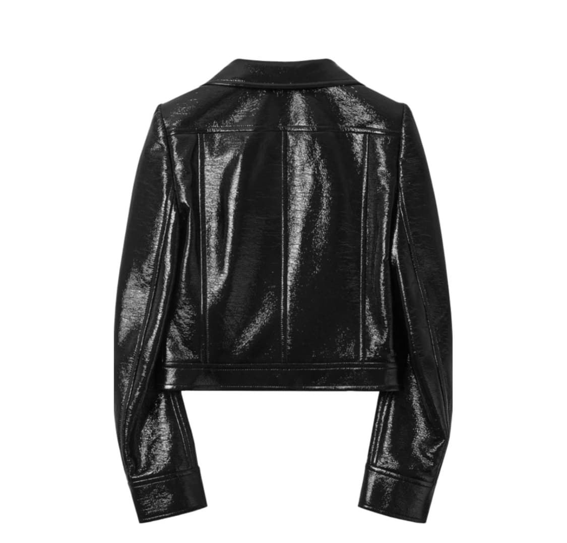 꾸레쥬 리에디션 바이닐 자켓 블랙 38사이즈 상품이미지2