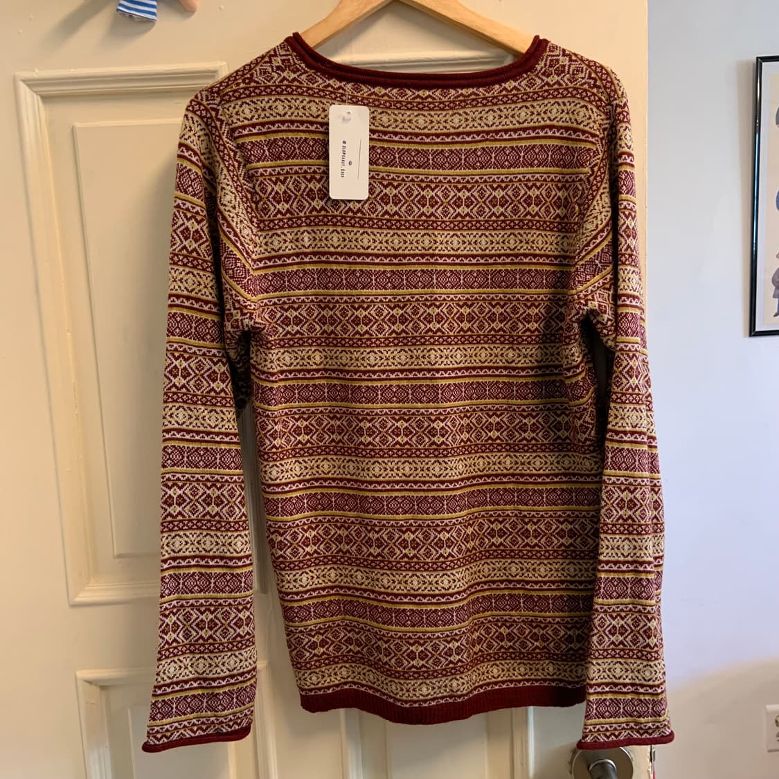 일본 빈티지 노르딕 브이넥니트 상품이미지4