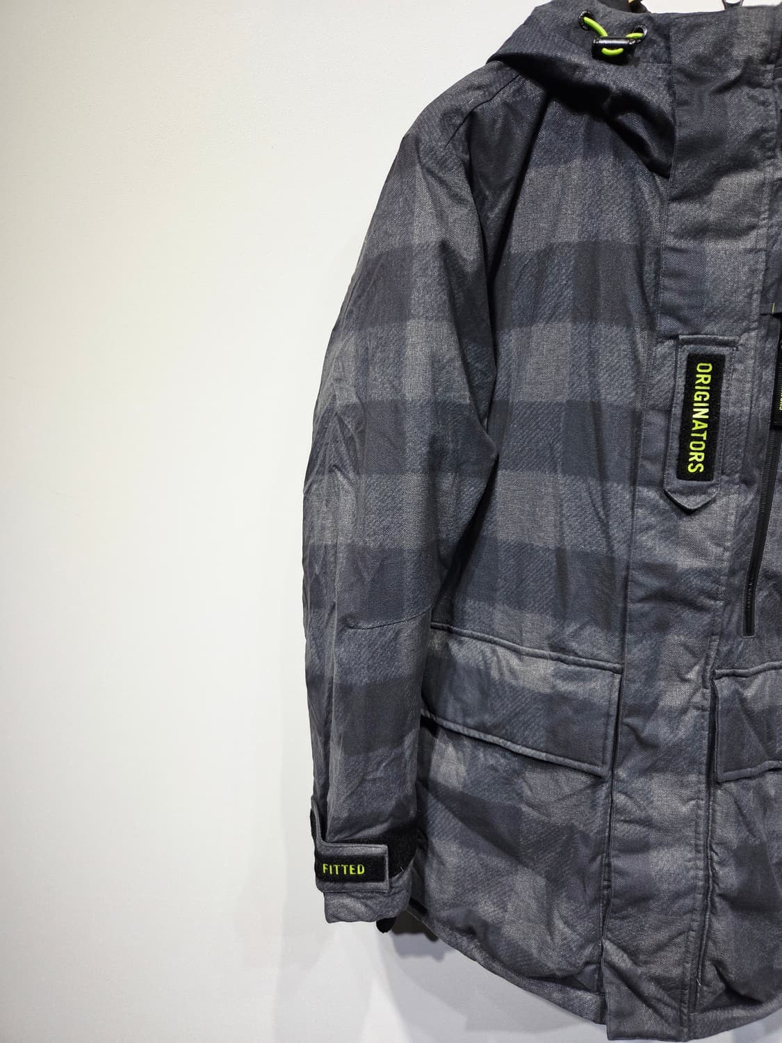 뉴에라. 남자 체크 후드 패딩 점퍼_M 상품이미지2