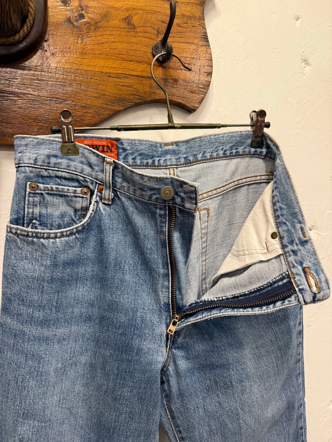 (30inch) EDWIN 에드윈 Light Blue Washed Den 상품이미지7