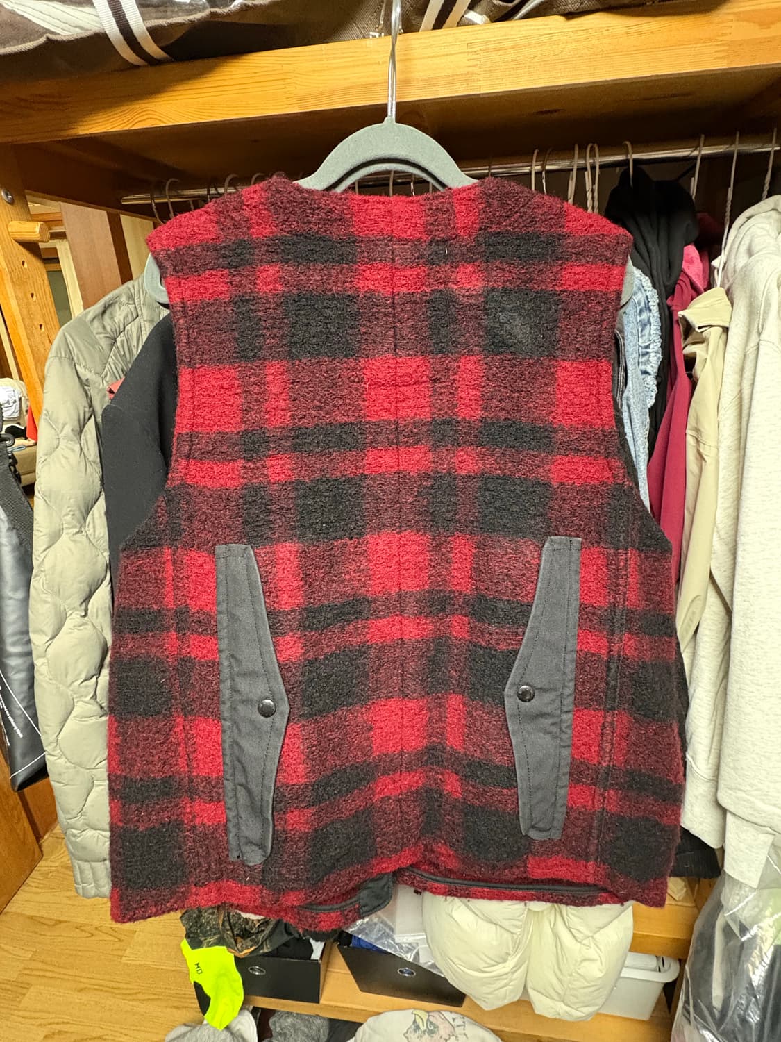 POLO VTG 폴로 랄프로렌 레드타탄 울코트/베스트(데님앤서플라이) 상품이미지5