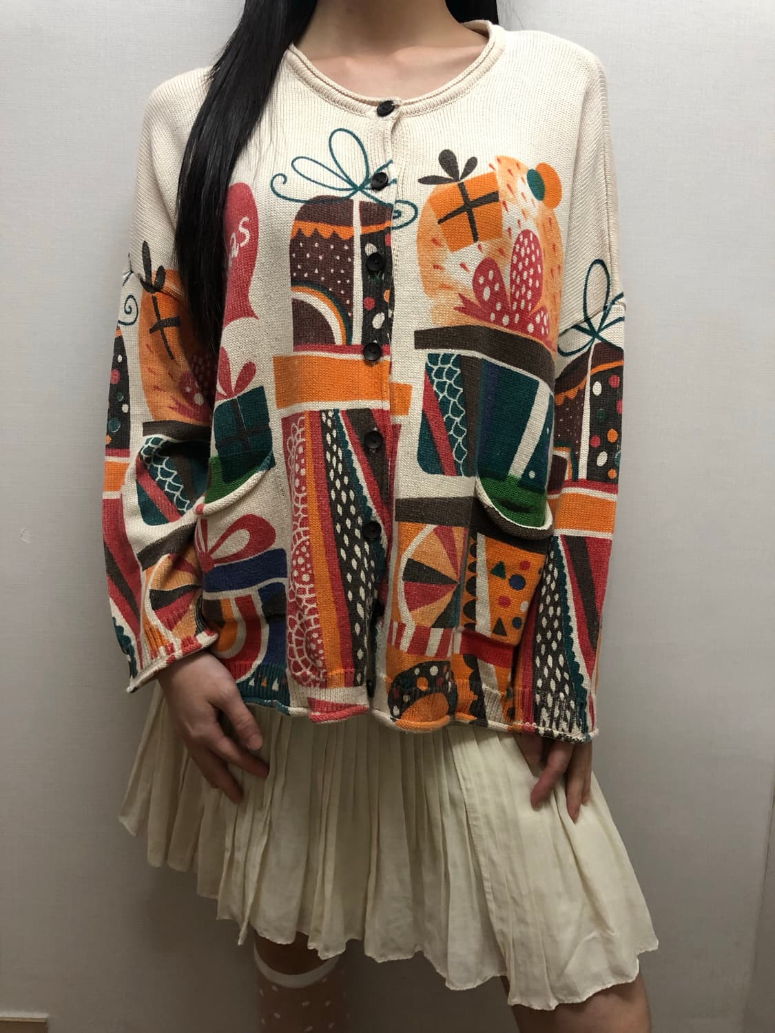 빈티지 아이보리 히피 가디건 상품이미지8