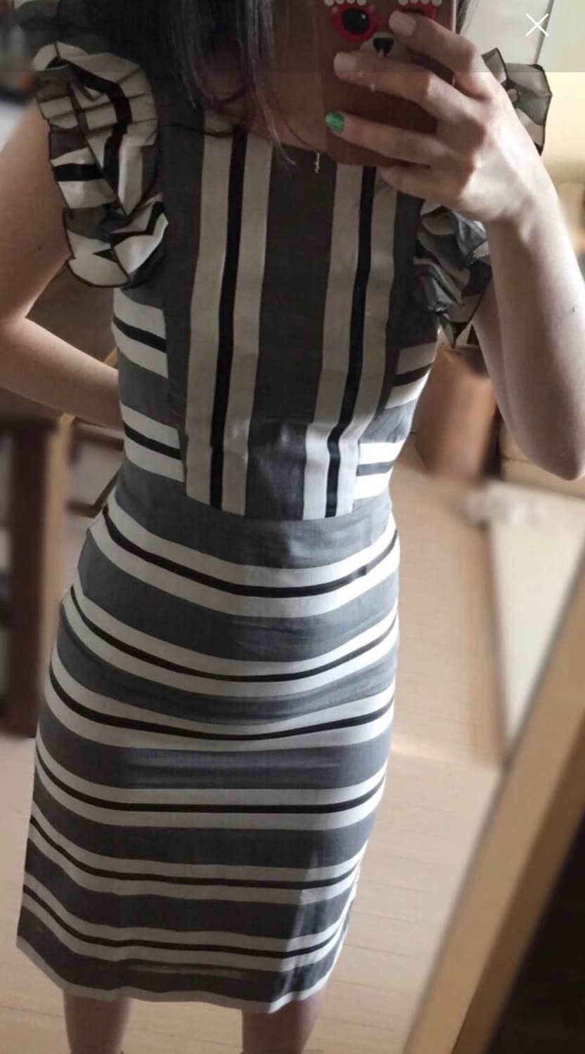 44반 마른55 새상품 정품 폴스미스 러플 정장 원피스 띠어리 타임 마인 상품이미지2