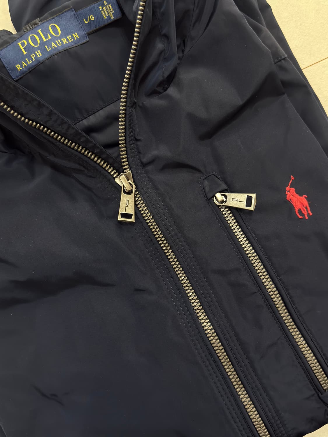 폴로 랄프로렌 윈드브레이커 바람막이 네이비 M 상품이미지4