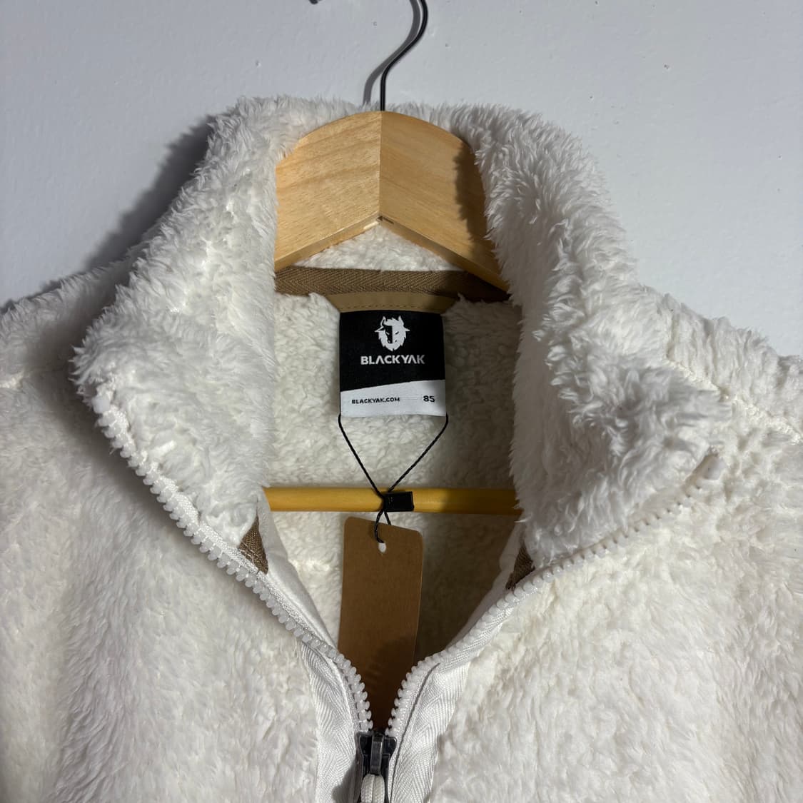블랙야크 빈티지 아이보리 보아 플리스 집업 자켓 (무료배송) 상품이미지5
