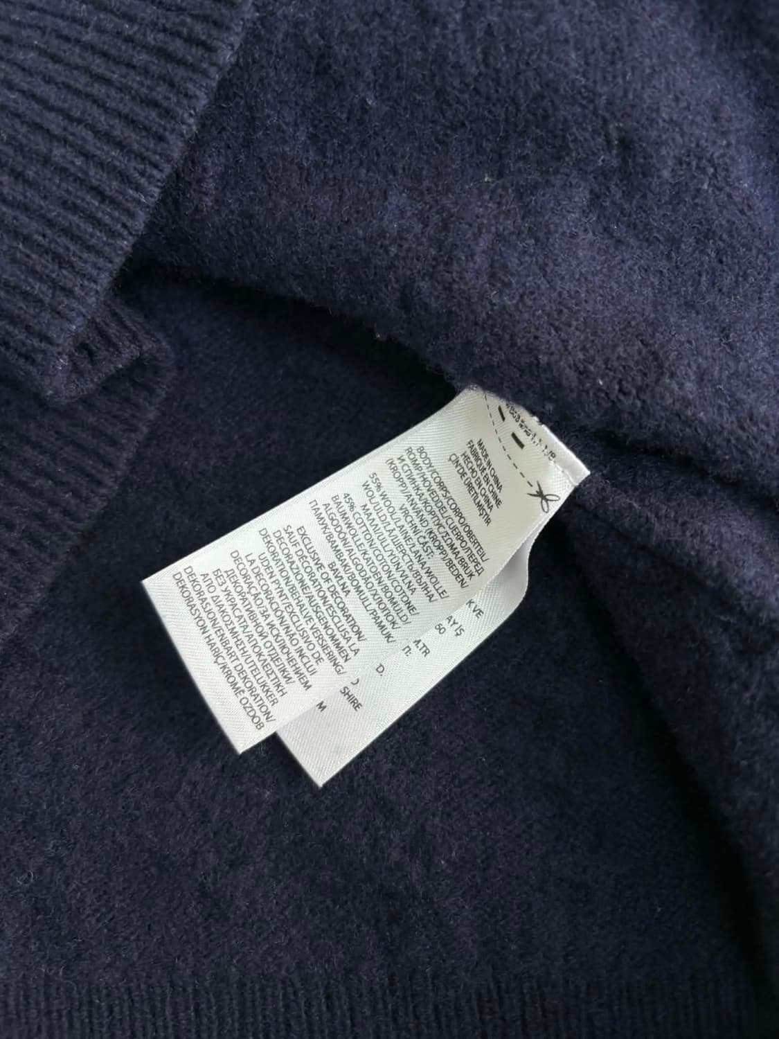 [L] 폴로 랄프로렌 네이비 케이블 울 블렌드 니트 상품이미지5
