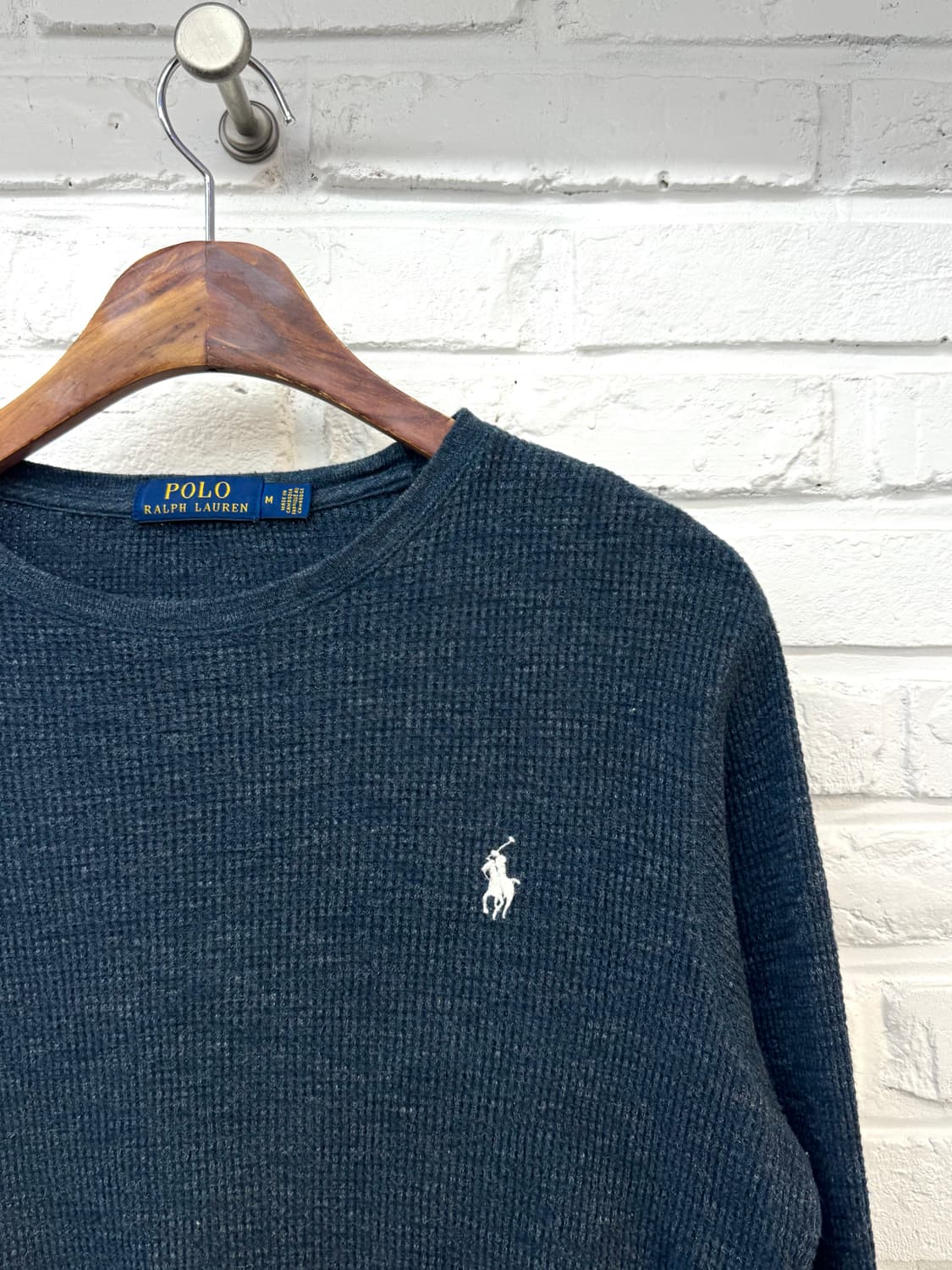 폴로 블루 와플니트 상품이미지4