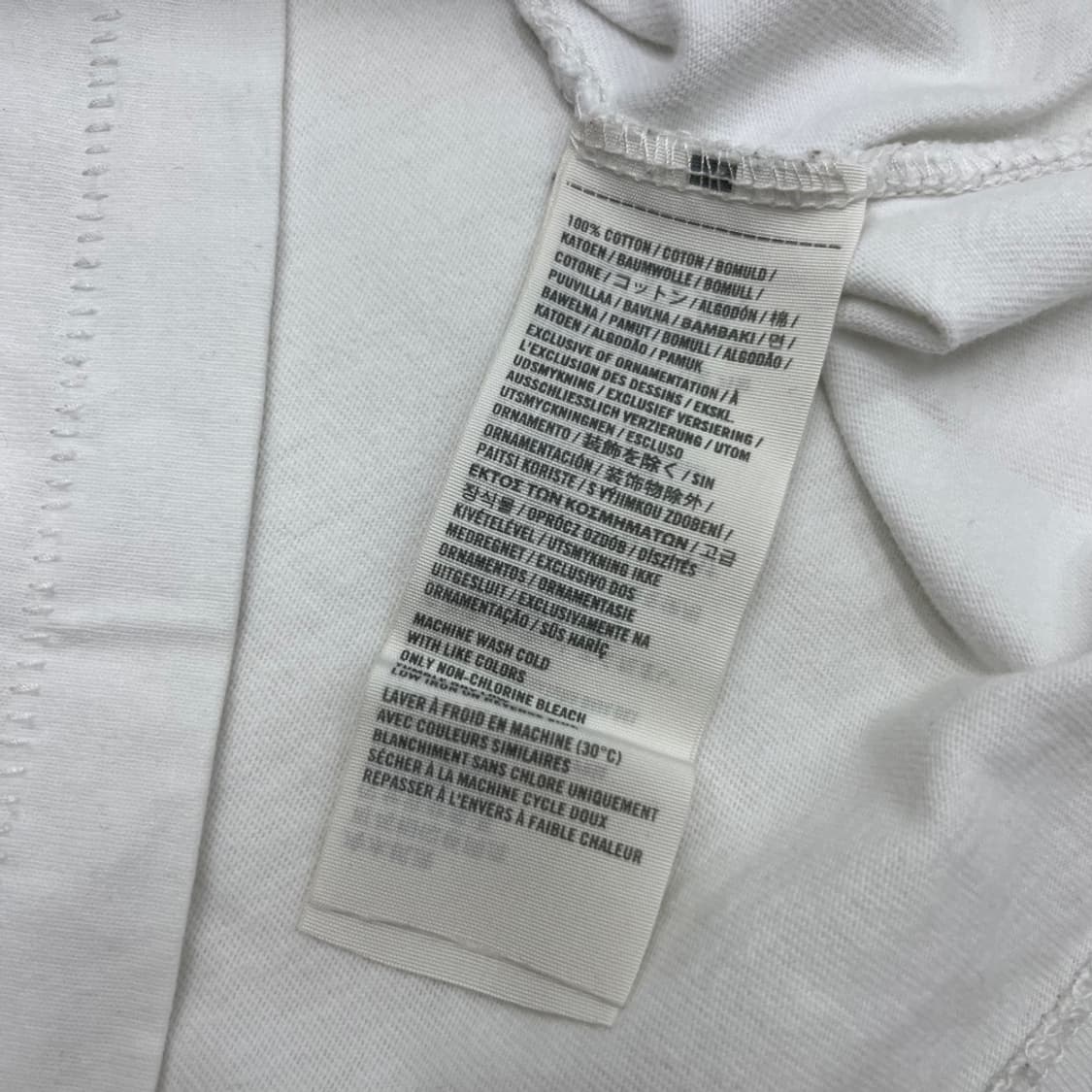 아베크롬비 순록 센터로고 화이트 반팔 L 상품이미지6