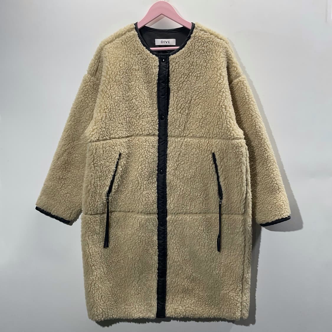 DIVE 뽀글이 덤블 롱 코트 상품이미지1