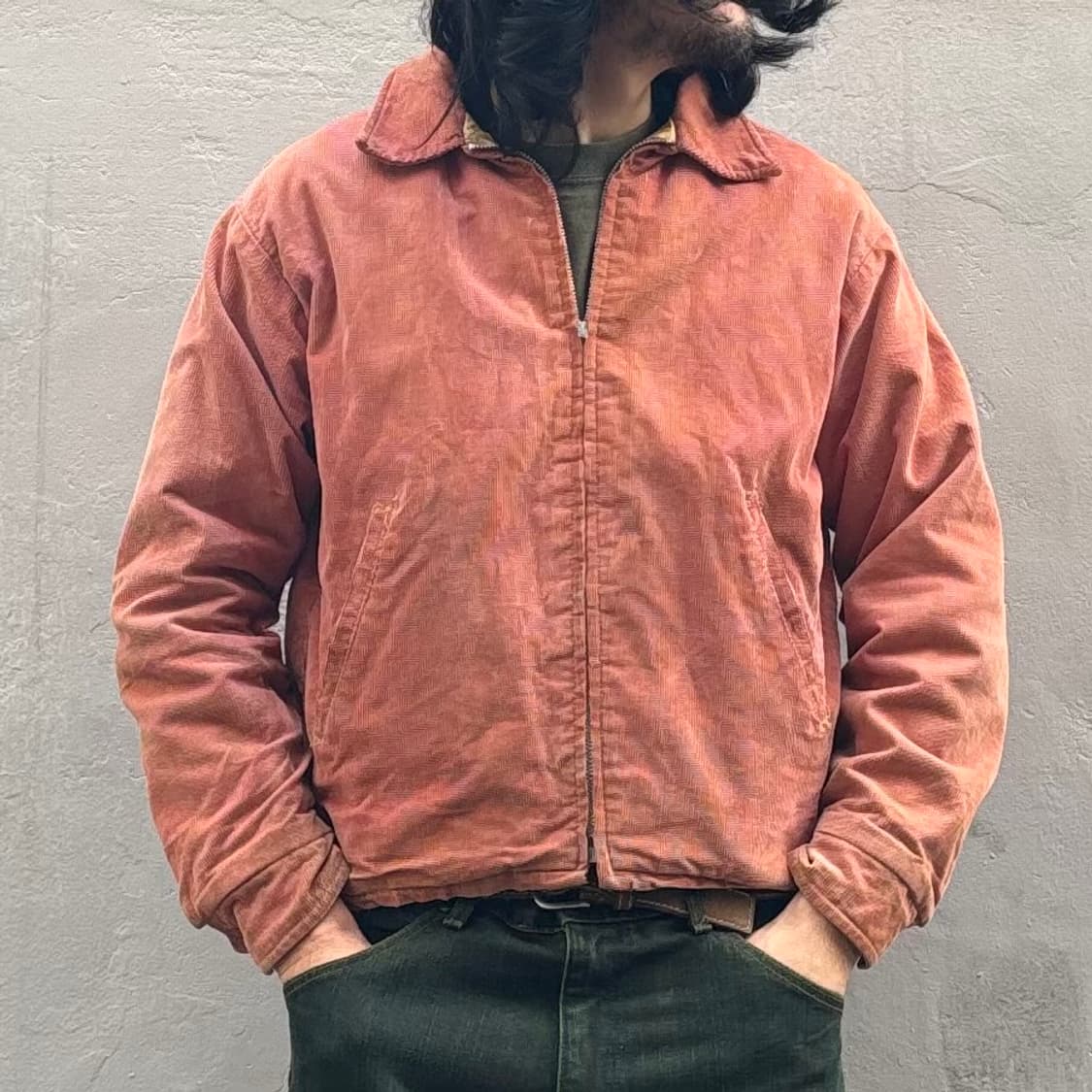 60년대 미국 빈티지 코듀로이 블루종 자켓 상품이미지10