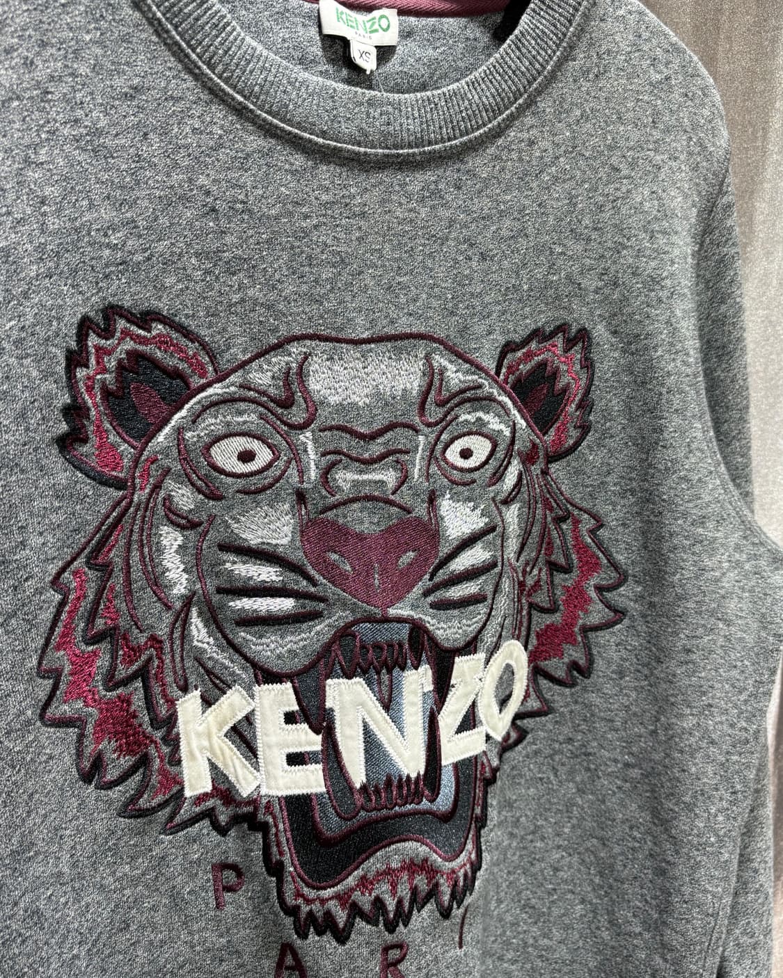 XS KENZO 겐조 타이거 자수패치 로고 맨투맨  상품이미지4