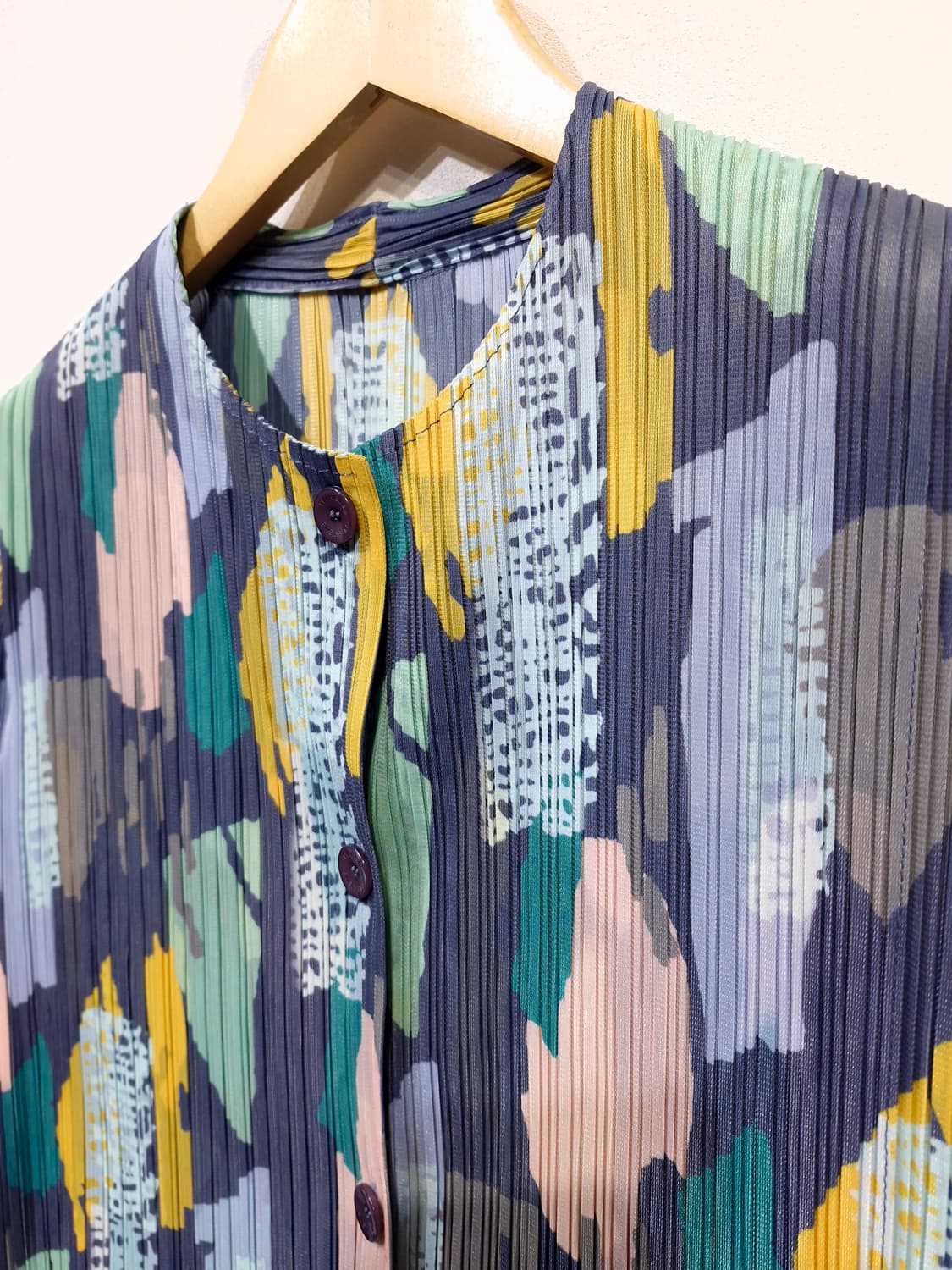 PLEATSME 플리츠미 기하학패턴 플리츠 가디건 상품이미지3