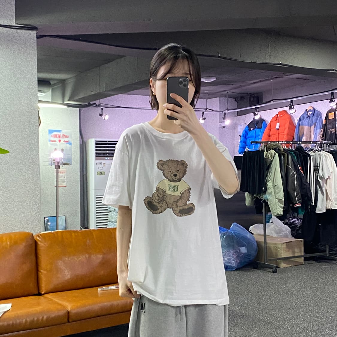 마리떼 프랑소와 저버 베어 프린팅 반팔티 B4318 상품이미지1