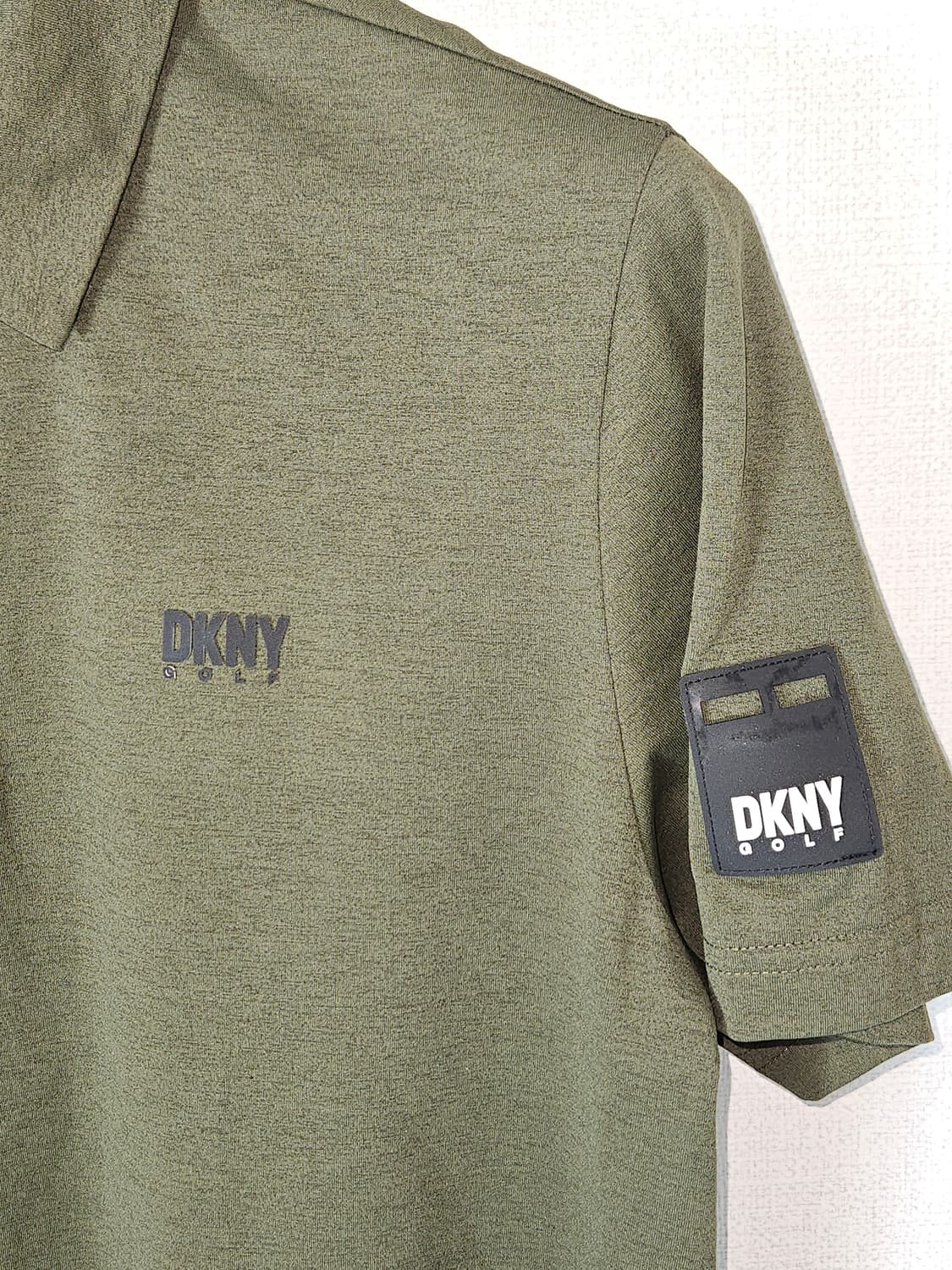 DKNY 골프 폴로 반팔 카라티 피케티 기능성 메쉬 올리브 L 상품이미지3