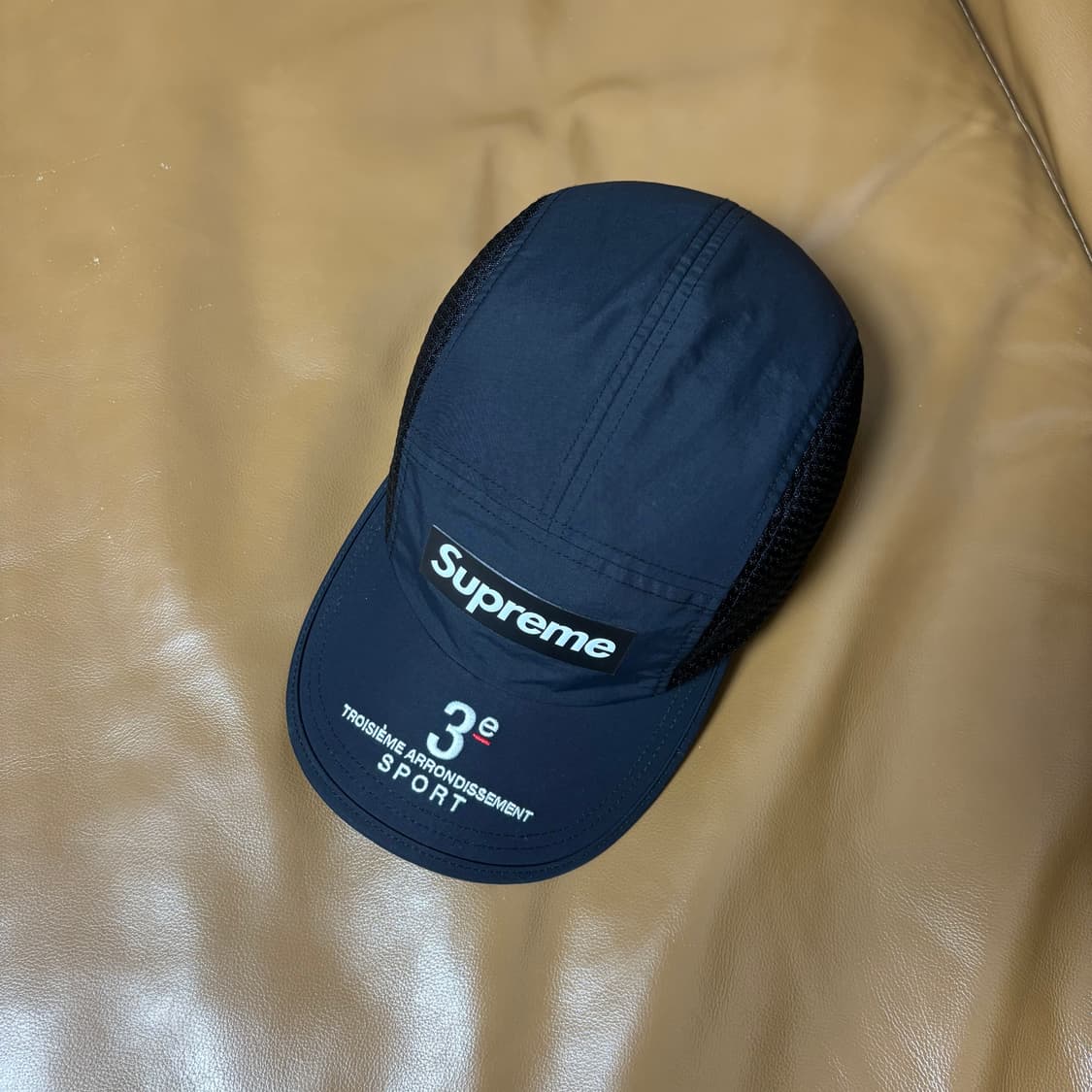 슈프림 캠프캡 모자 박스로고 24ss 메쉬 사이드 패널 블랙 상품이미지5