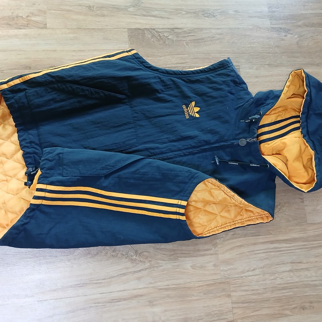 adidas 아디다스 90S 빈티지 올드스쿨 패딩 조끼 베스트 바스락 상품이미지2