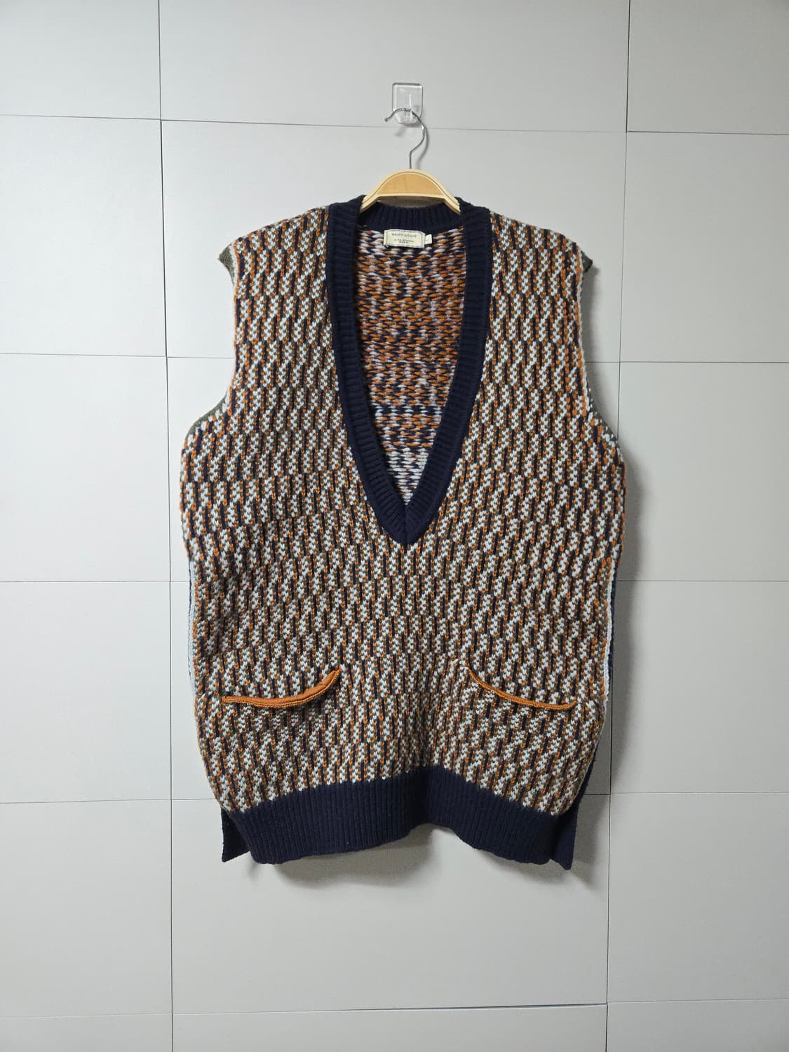 메종키츠네 울 케이블 니트 표기 오버핏L  (실측 꼭 확인 해주세요 상품이미지2