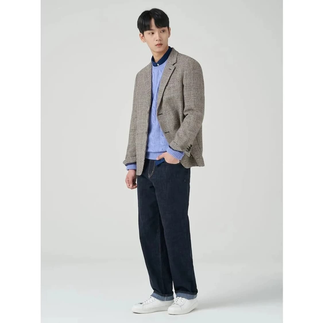 빈폴 23FW 폭스 트위드 체크 블레이저 PN4619 상품이미지2