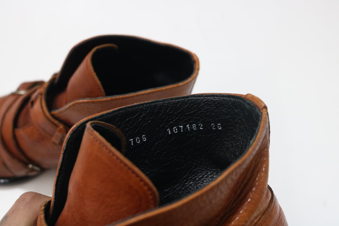 훕데두 트리플 버클 스트랩 레더 부츠 상품이미지6