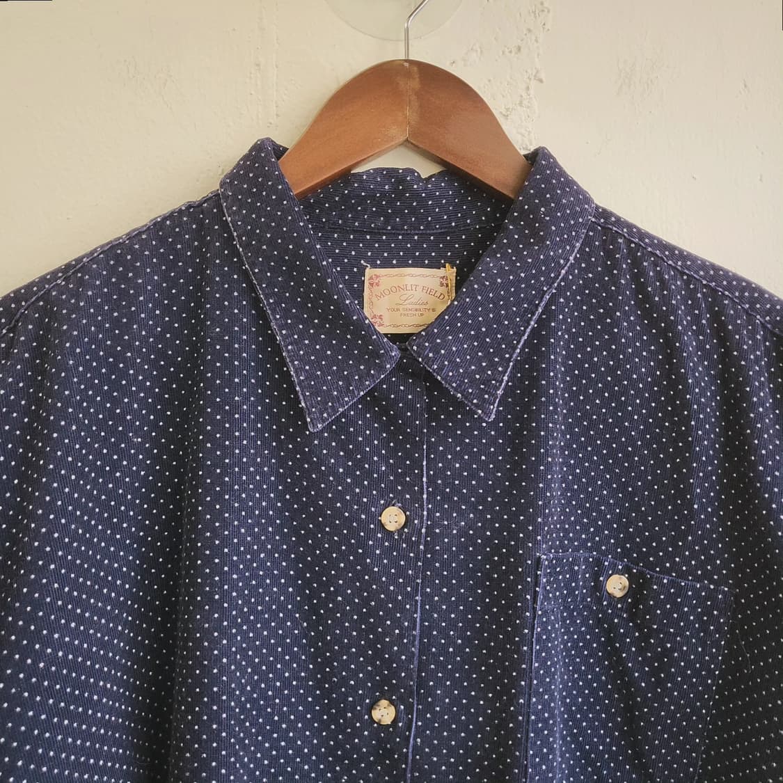 Moonlit field 도트 코듀로이 셔츠 상품이미지4