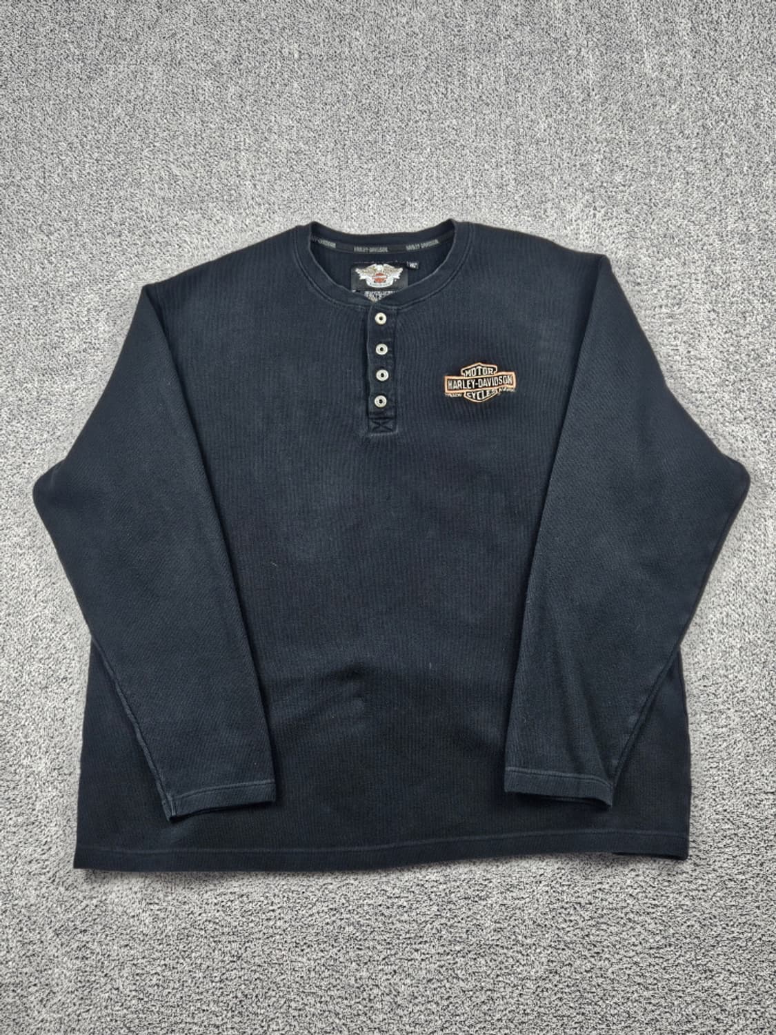 할리데이비슨 자수로고 헨리넥 롱슬리브 니트 ( 2XL ) / 10240 상품이미지3