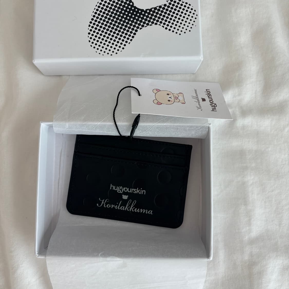 허그유어스킨 리락쿠마 카드지갑 블랙 상품이미지3