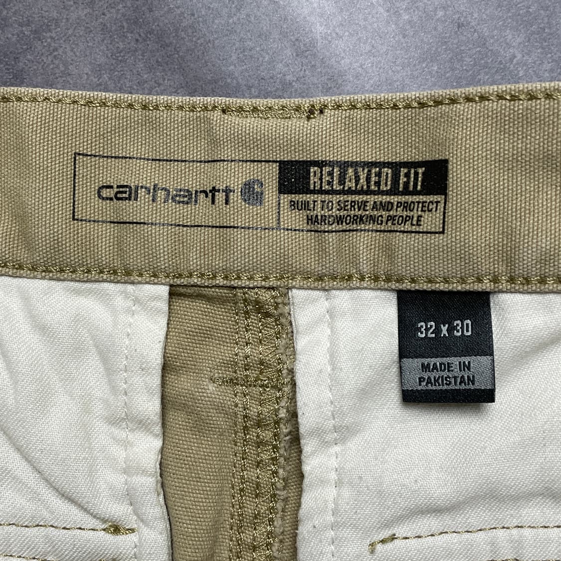 CARHARTT 칼하트 빈티지 베이지 카고 워크 팬츠 A00848 상품이미지9