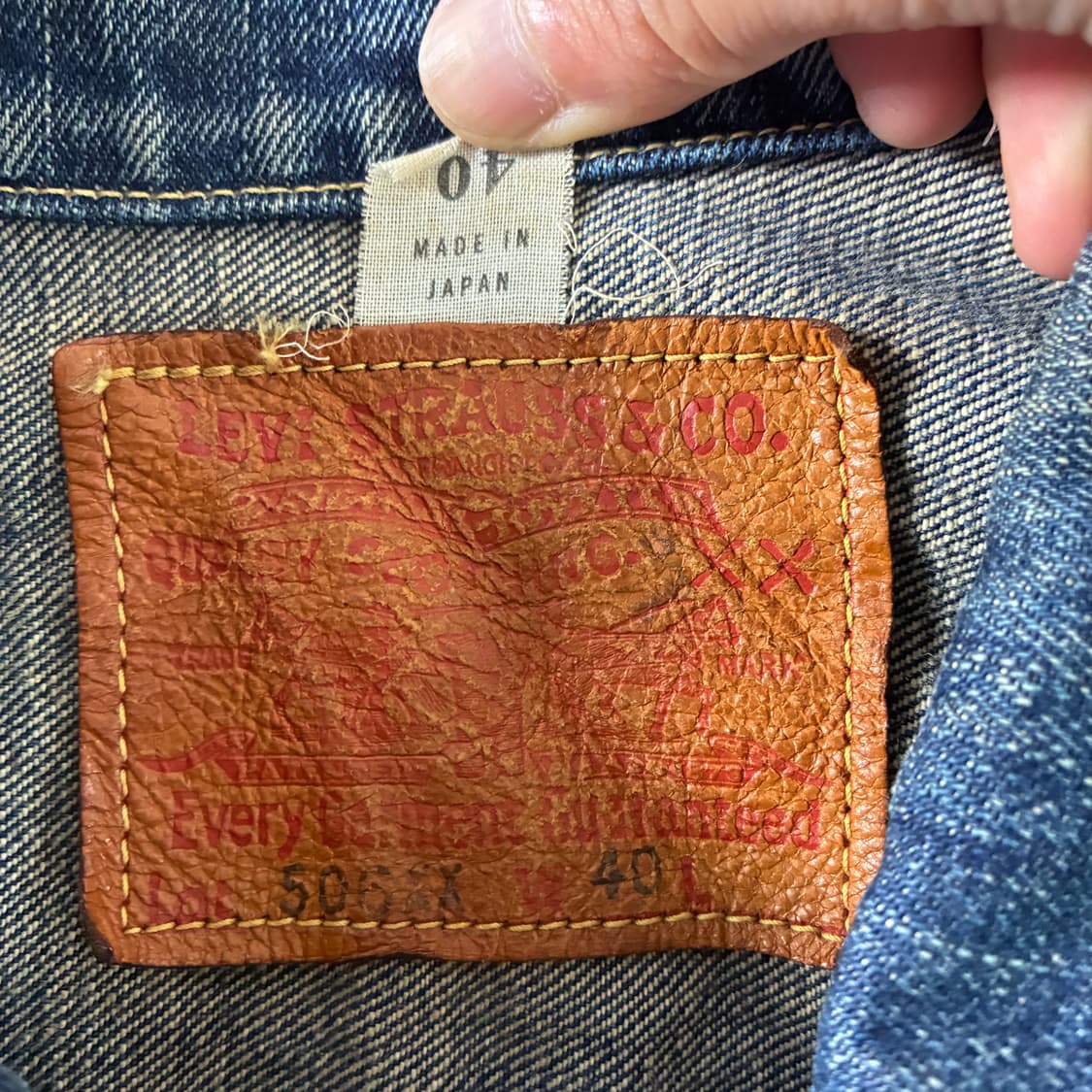 Levi's  리바이스 LVC 빅 E 1세대 70506 데님자켓  상품이미지7